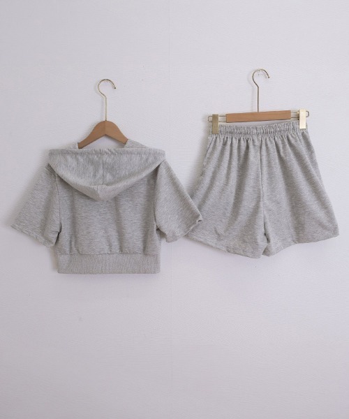 Miniministore(ミニミニストア)の「スウェットセットアップレディース半袖夏服(セットアップ・レディース・ブラック/グレー/ライトグレー・L/M)」の20枚目の写真