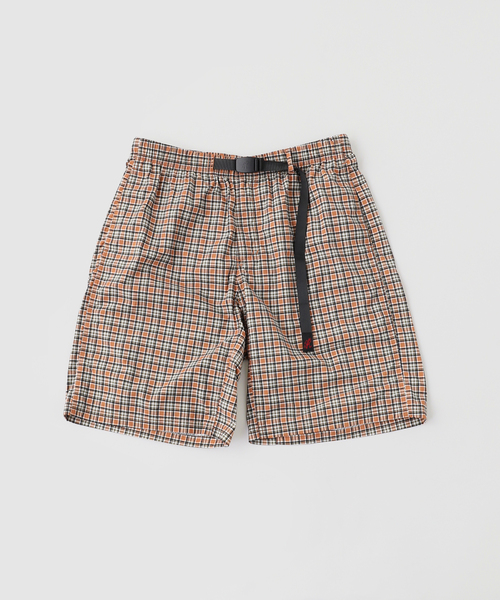 417 EDIFICE（フォーワンセブンエディフィス）の「Gramicci / グラミチ  CHECKERED SHELL SHORT（その他パンツ・メンズ・ネイビー/ラスタ・MEDIUM/LARGE/X-LARGE）」の2枚目の写真