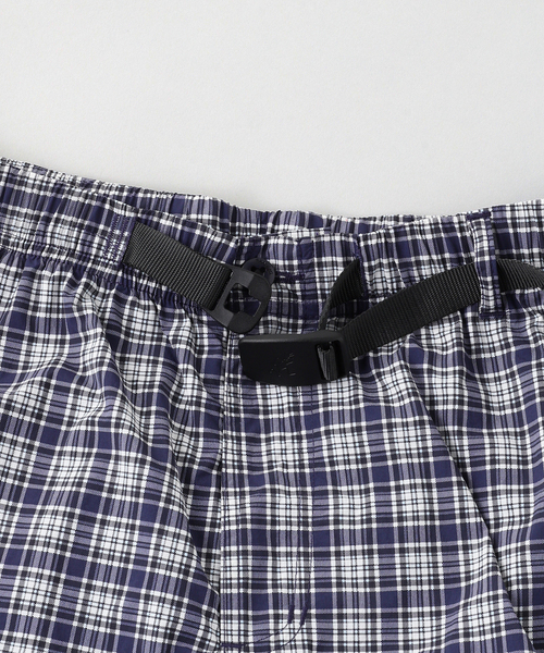 417 EDIFICE（フォーワンセブンエディフィス）の「Gramicci / グラミチ  CHECKERED SHELL SHORT（その他パンツ・メンズ・ネイビー/ラスタ・MEDIUM/LARGE/X-LARGE）」の4枚目の写真