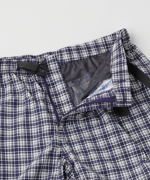 417 EDIFICE（フォーワンセブンエディフィス）の「Gramicci / グラミチ  CHECKERED SHELL SHORT（その他パンツ・メンズ・ネイビー/ラスタ・MEDIUM/LARGE/X-LARGE）」の5枚目の写真