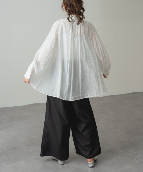 refinedworks（リファインドワークス）の「【refinedworks】ラクして美脚！イージー ワイドパンツ（その他パンツ・レディース・ブラック/ベージュ・FREE）」の20枚目の写真