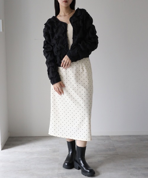 model：164cm. 着用サイズ：FREE