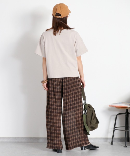 cepo(セポ)の「〈BLUEDY〉クマ刺繍ショートスリーブスリットTee(Tシャツ/カットソー・レディース・グレー/ホワイト系その他/ホワイト/ブラック・M)」の10枚目の写真
