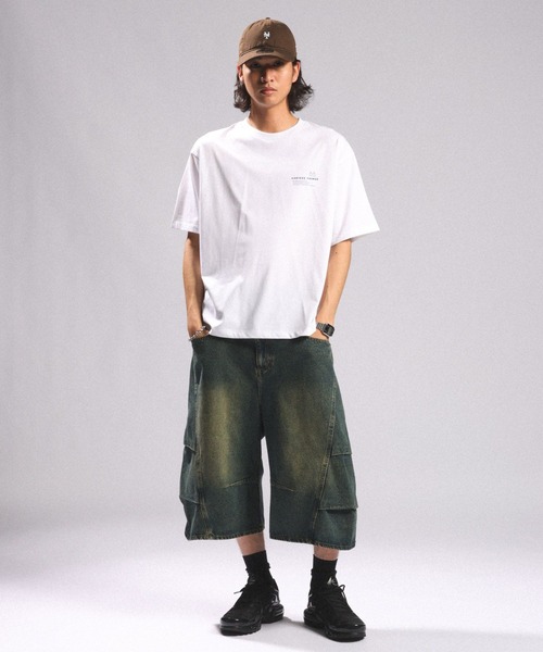RAGEBLUE(レイジブルー)の「<接触冷感/吸水速乾>CORD EMBROIDERY T-SHIRT/コード刺繍Tシャツ(Tシャツ/カットソー・メンズ・グリーン/ホワイト/ブラック・MEDIUM/LARGE)」の10枚目の写真