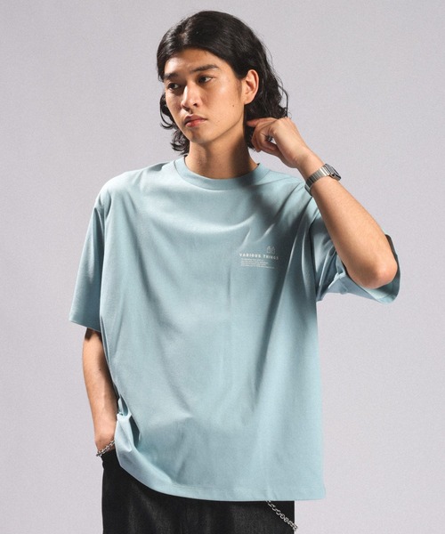 RAGEBLUE(レイジブルー)の「<接触冷感/吸水速乾>CORD EMBROIDERY T-SHIRT/コード刺繍Tシャツ(Tシャツ/カットソー・メンズ・グリーン/ホワイト/ブラック・MEDIUM/LARGE)」の15枚目の写真
