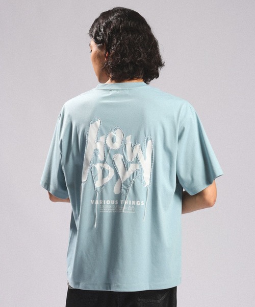 RAGEBLUE(レイジブルー)の「<接触冷感/吸水速乾>CORD EMBROIDERY T-SHIRT/コード刺繍Tシャツ(Tシャツ/カットソー・メンズ・グリーン/ホワイト/ブラック・MEDIUM/LARGE)」の13枚目の写真