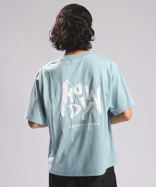 RAGEBLUE(レイジブルー)の「<接触冷感/吸水速乾>CORD EMBROIDERY T-SHIRT/コード刺繍Tシャツ(Tシャツ/カットソー・メンズ・グリーン/ホワイト/ブラック・MEDIUM/LARGE)」の12枚目の写真