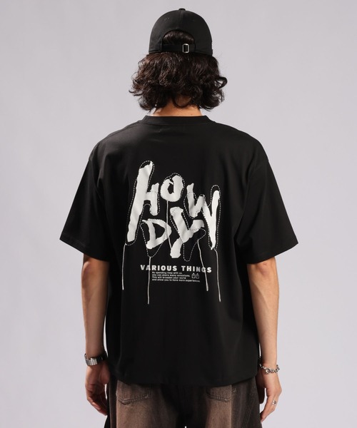 RAGEBLUE(レイジブルー)の「<接触冷感/吸水速乾>CORD EMBROIDERY T-SHIRT/コード刺繍Tシャツ(Tシャツ/カットソー・メンズ・グリーン/ホワイト/ブラック・MEDIUM/LARGE)」の5枚目の写真
