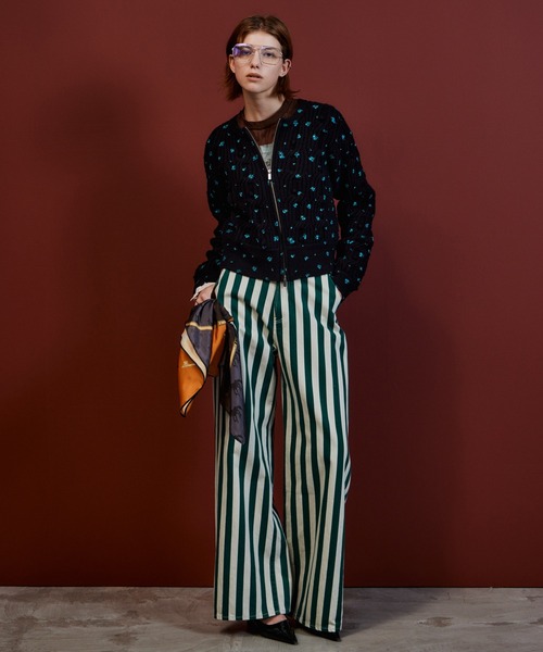 MAISON SPECIAL（メゾンスペシャル）の「【2026Autumn PRE-ORDER】Cable Flower Knit Cardigan/ケーブルフラワーニットカーデ（カーディガン/ボレロ・レディース・ブラック/グレー/ホワイト・FREE）」の7枚目の写真