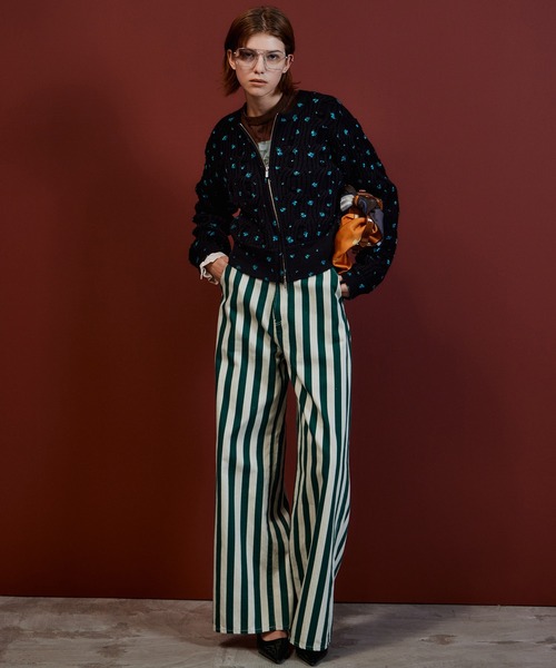 MAISON SPECIAL（メゾンスペシャル）の「【2026Autumn PRE-ORDER】Cable Flower Knit Cardigan/ケーブルフラワーニットカーデ（カーディガン/ボレロ・レディース・ブラック/グレー/ホワイト・FREE）」の8枚目の写真