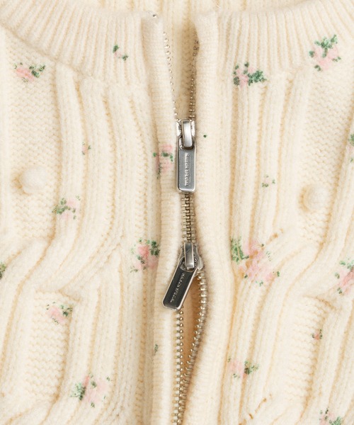 MAISON SPECIAL（メゾンスペシャル）の「【2026Autumn PRE-ORDER】Cable Flower Knit Cardigan/ケーブルフラワーニットカーデ（カーディガン/ボレロ・レディース・ブラック/グレー/ホワイト・FREE）」の20枚目の写真