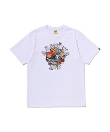 COLORFUL 3D GRAPHIC COLLEGE TEE