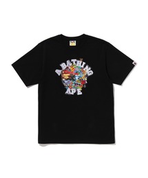 COLORFUL 3D GRAPHIC COLLEGE TEE