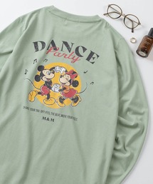 Disney（ディズニー）の「【71】【Disney/ディズニー】ミッキーマウス/ミニーマウス/チップ＆デール/スティッチ/プリントロンスリーブTシャツ/レディース（S）（Tシャツ/カットソー）」
