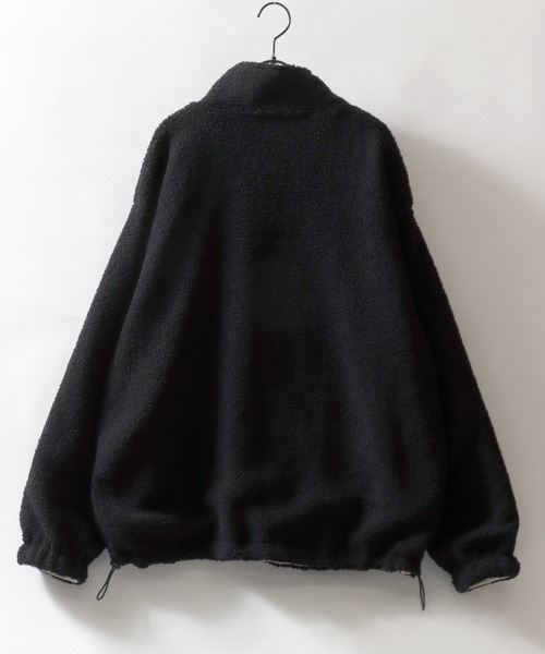 SITRY(シトリー)の「SITRY Heart Embroidery Reversible Blouson/別注 2WAY リバーシブル ナイロン×ボアフリース オーバーサイズ ハートロゴ ワンポイントラメ刺繍 ナイロンジャケット ボアフリースジャケット ブルゾン(ブルゾン・レディース・グレイッシュベージュ/ネイビー/ブラック/ベージュ系その他/ブラック系その他/ブルー系その他・XL/L/M)」の20枚目の写真