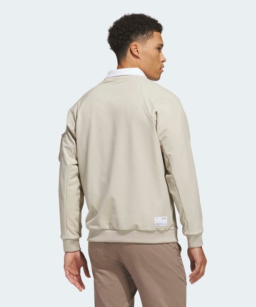 adidas（アディダス）の「クライマウォーム 起毛 クルートップス【adidas Golf/アディダスゴルフ】（その他トップス・メンズ・ベージュ・X-LARGE/SMALL/MEDIUM/LARGE/3XL/XX-LARGE）」の2枚目の写真