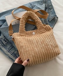コーデュロイ2WAYミニショルダーバッグ