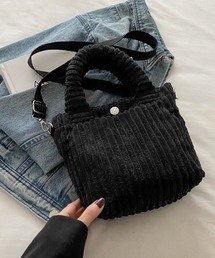 コーデュロイ2WAYミニショルダーバッグ