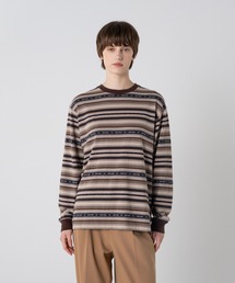 PENDLETON（ペンドルトン）の「ジャガードボーダー ロングスリーブTシャツ（Tシャツ/カットソー）」