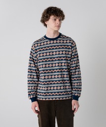 PENDLETON（ペンドルトン）の「ジャガードボーダー ロングスリーブTシャツ（Tシャツ/カットソー）」