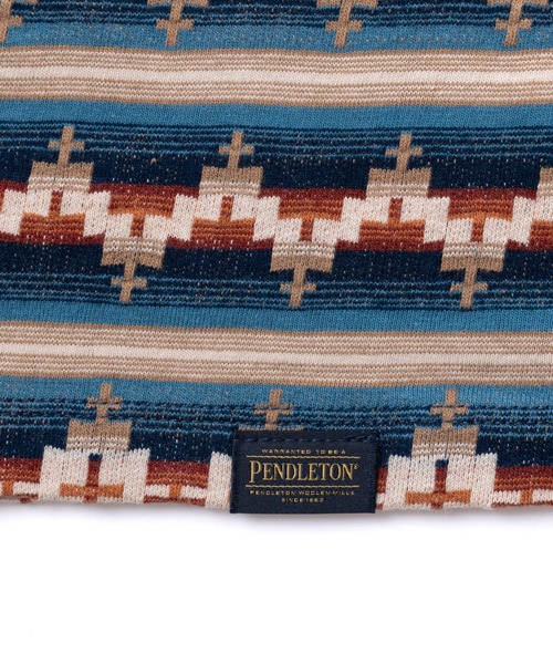 PENDLETON(ペンドルトン)の「ジャガードボーダー ロングスリーブTシャツ(Tシャツ/カットソー・メンズ・グレー系その他/ネイビー/ベージュ・SMALL/MEDIUM/LARGE/X-LARGE)」の6枚目の写真