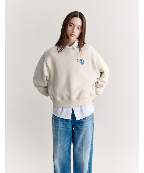Maison Kitsune(メゾンキツネ)の「FORTUNE FOX RELAXED SWEATSHIRT(スウェット・レディース・ライトベージュ・S/M/L)」の1枚目の写真