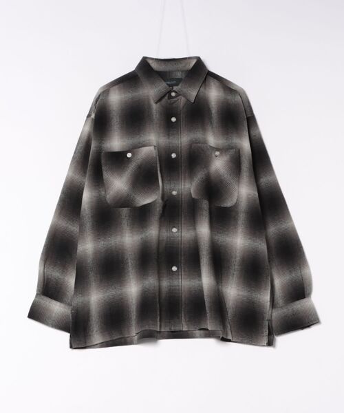 ムラサキスポーツ（ムラサキスポーツ）の「DEAR LAUREL/ディアローレル HERITAGE FLANNEL SHIRTS シャツ DL26F-2601（シャツ/ブラウス・メンズ・ブラック/ホワイト/ネイビー/カーキ・M/L/XL）」の2枚目の写真