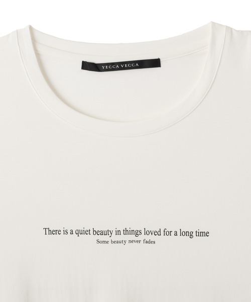 YECCA VECCA（イェッカヴェッカ）の「ラウンドヘム長袖ロゴTee（Tシャツ/カットソー・レディース・ブラック/オフホワイト・FREE）」の8枚目の写真