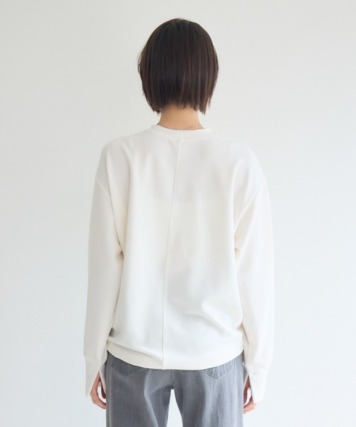 KATHARINE ROSS(キャサリンロス)の「ドロストロゴプリントプルオーバー(Tシャツ/カットソー・レディース・オフホワイト/ブラック・FREE)」の7枚目の写真