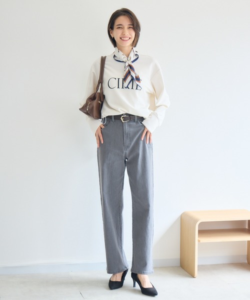 KATHARINE ROSS(キャサリンロス)の「ドロストロゴプリントプルオーバー(Tシャツ/カットソー・レディース・オフホワイト/ブラック・FREE)」の18枚目の写真