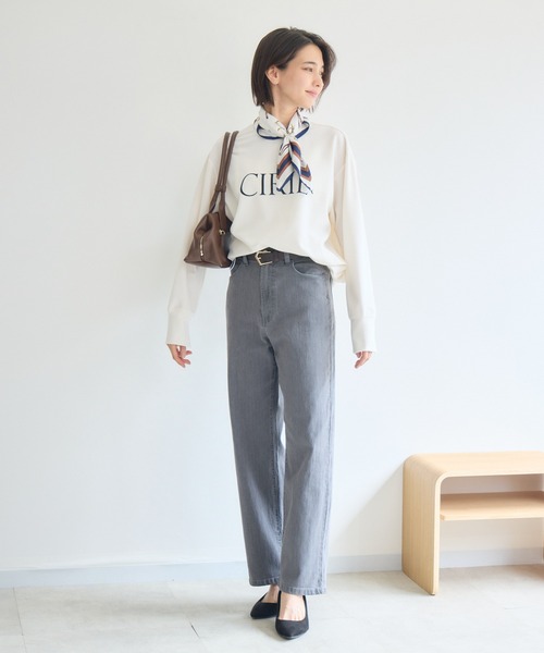 KATHARINE ROSS(キャサリンロス)の「ドロストロゴプリントプルオーバー(Tシャツ/カットソー・レディース・オフホワイト/ブラック・FREE)」の19枚目の写真