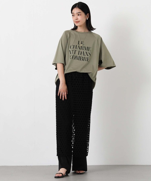 Gready Brilliant(グレディブリリアン)の「バックフォトラグラン7分袖(Tシャツ/カットソー・レディース・カーキ/オフホワイト・FREE)」の19枚目の写真