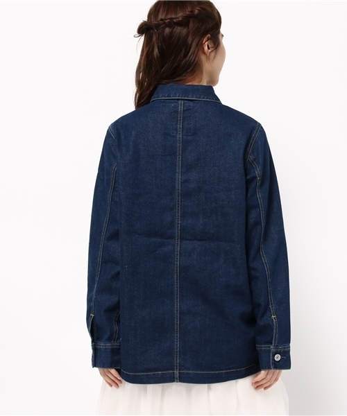 E hyphen world gallery(イーハイフンワールドギャラリー)の「デニムカバーオール(デニムジャケット・レディース・インディゴブルー/ライトインディゴブルー・FREE)」の7枚目の写真