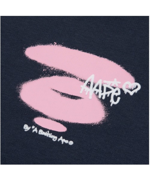 AAPE BY A BATHING APE(エーエイプバイアベイシングエイプ)の「AAPE CREW NECK SWEAT(スウェット・レディース・ネイビー/アイボリー・XX-SMALL/X-SMALL/SMALL)」の7枚目の写真