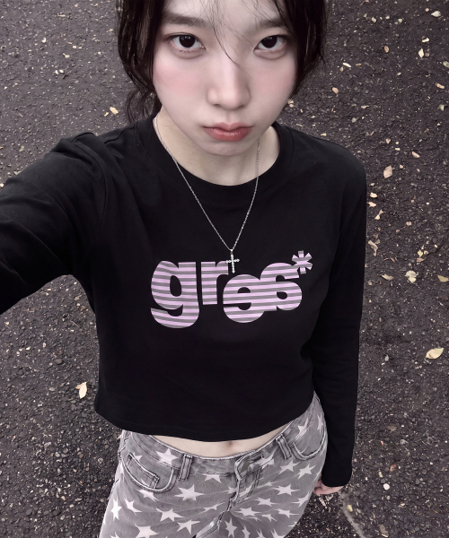 GRAVER（グレーバー）の「[UNISEX]GRAE-S WIDE STRIPE ロングスリーブTシャツ_3color（Tシャツ/カットソー・レディース・チャコールグレー/ブラック/ホワイト・LARGE/MEDIUM/SMALL）」の11枚目の写真