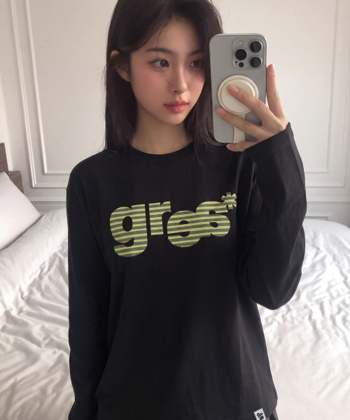 GRAVER（グレーバー）の「[UNISEX]GRAE-S WIDE STRIPE ロングスリーブTシャツ_3color（Tシャツ/カットソー・レディース・チャコールグレー/ブラック/ホワイト・LARGE/MEDIUM/SMALL）」の13枚目の写真