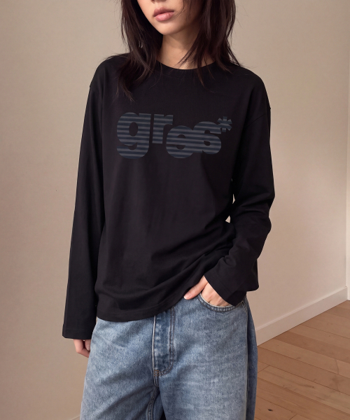 GRAVER（グレーバー）の「[UNISEX]GRAE-S WIDE STRIPE ロングスリーブTシャツ_3color（Tシャツ/カットソー・レディース・チャコールグレー/ブラック/ホワイト・LARGE/MEDIUM/SMALL）」の14枚目の写真