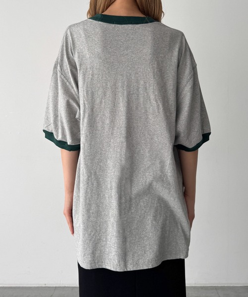 CANAL JEAN(キャナルジーン)の「Lakey Park F1リンガーTシャツ(Tシャツ/カットソー・レディース・グレー/イエロー・ONE SIZE)」の17枚目の写真