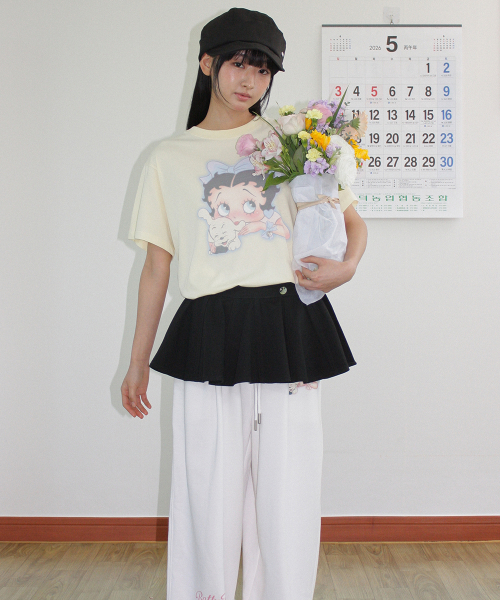 RONRON（ロンロン）の「BETTY BOOP LETTERING SWEAT JOGGER PANTS WHITE（スウェットパンツ・レディース・その他・FREE）」の5枚目の写真