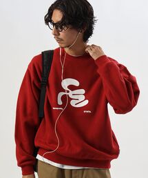 【FFEIN(フェイン)】ヘビーウエイトタイポグラフィーロゴスウェット / スウェット クルーネック タイポグラフィーロゴ 裏起毛 ユニセックス