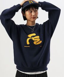 FFEIN（フェイン）の「【FFEIN(フェイン)】ヘビーウエイトタイポグラフィーロゴスウェット   スウェット クルーネック タイポグラフィーロゴ 裏起毛 ユニセックス（スウェット）」