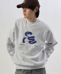 【FFEIN(フェイン)】ヘビーウエイトタイポグラフィーロゴスウェット / スウェット クルーネック タイポグラフィーロゴ 裏起毛 ユニセックス