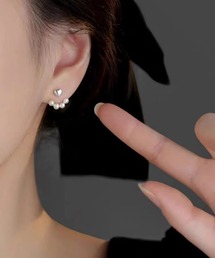 【TUNE】ハート連パールピアス