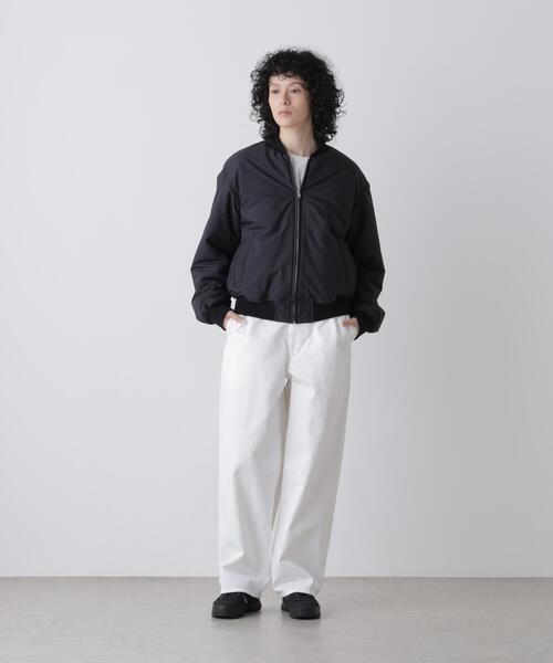Y（ワイ）の「Ｙ /  [UNISEX] RECYCLE HIGH DENSITY POLYESTER PADDED BLOUSON（ブルゾン・メンズ・ネイビー/ホワイト/ブラック・MEDIUM/LARGE）」の4枚目の写真