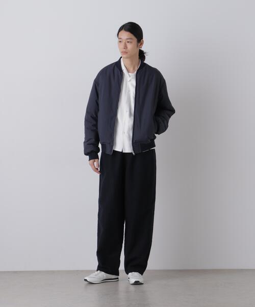Y（ワイ）の「Ｙ /  [UNISEX] RECYCLE HIGH DENSITY POLYESTER PADDED BLOUSON（ブルゾン・メンズ・ネイビー/ホワイト/ブラック・MEDIUM/LARGE）」の15枚目の写真