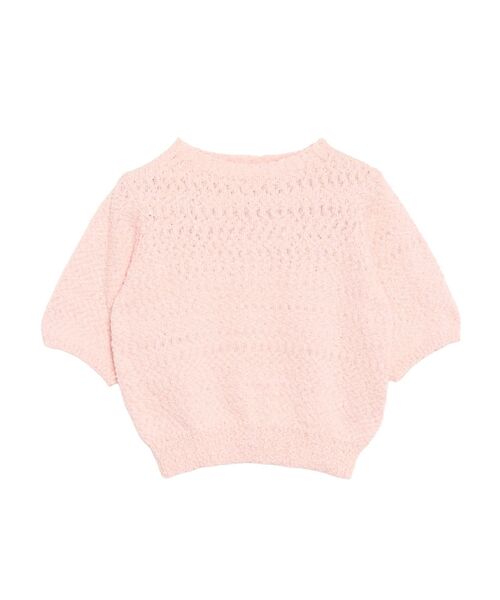 LAGUNAMOON（ラグナムーン）の「ブークレーネップニットプルオーバー（ニット/セーター・レディース・ベビーピンク/ミント/ホワイト・FREE）」の7枚目の写真