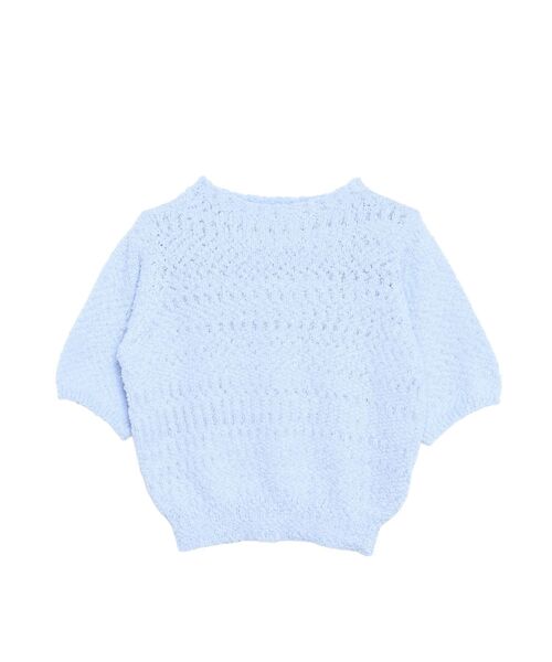 LAGUNAMOON（ラグナムーン）の「ブークレーネップニットプルオーバー（ニット/セーター・レディース・ベビーピンク/ミント/ホワイト・FREE）」の5枚目の写真