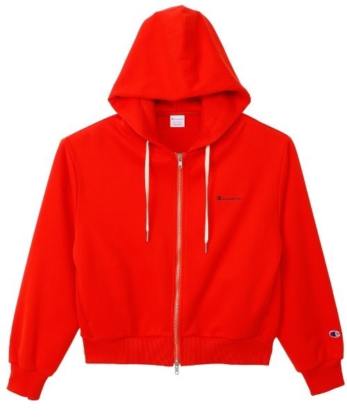 Champion（チャンピオン）の「チャンピオン Champion DOUBLE ZIP HOODED SWT（パーカー・レディース・レッド/ライトグレー/オフホワイト/ダークブルー・L/M）」の4枚目の写真