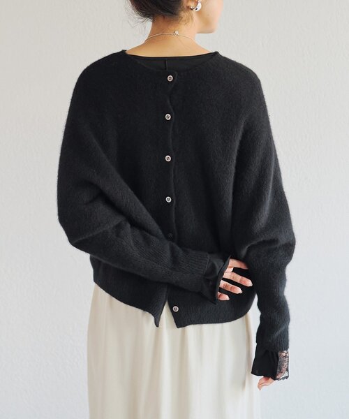 BEARDSLEY(ビアズリー)の「袖口レースカットソー(Tシャツ/カットソー・レディース・ホワイト/ブラック・FREE)」の22枚目の写真