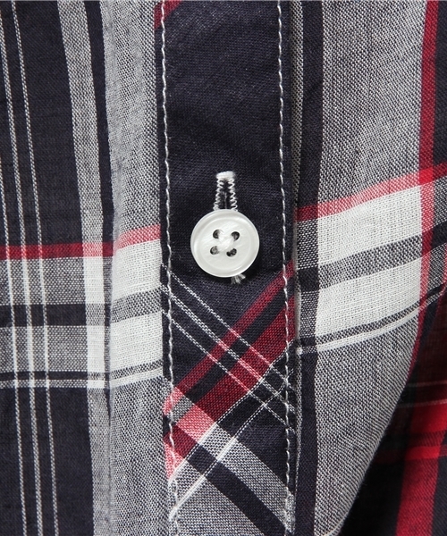 cepo(セポ)の「綿麻チェクシャツ(シャツ/ブラウス・レディース・グリーン/イエロー/ネイビー・LARGE/MEDIUM)」の11枚目の写真